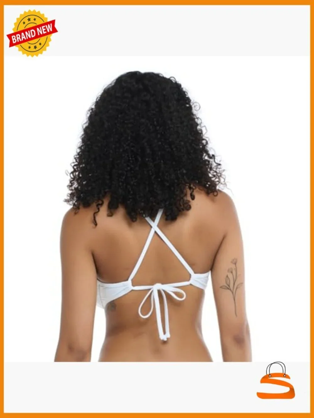 Underwire Bikini Top D-F Cup Power Mesh Support Adjustable Straps